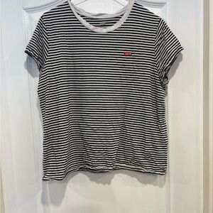 Levi's Classic Black and White Striped Tee